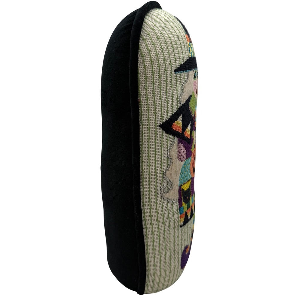 Shelly Tribbey Needlepoint Halloween Witch Shelf Sitter Finished Handmade 2015 - Picture 2 of 11